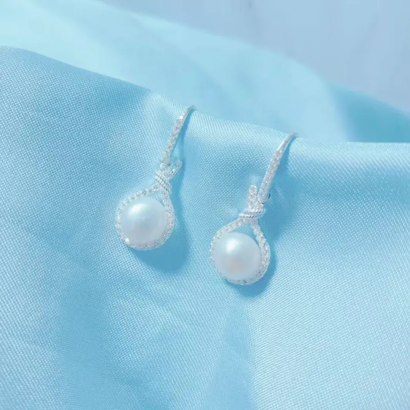 Kim Heng Hee S 990 Silver Earrings Women's-3