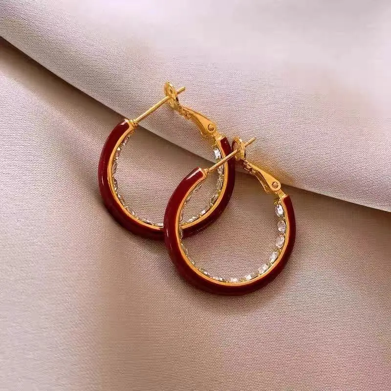 Kim Heng Hee S 990 Silver Earrings Women's-1