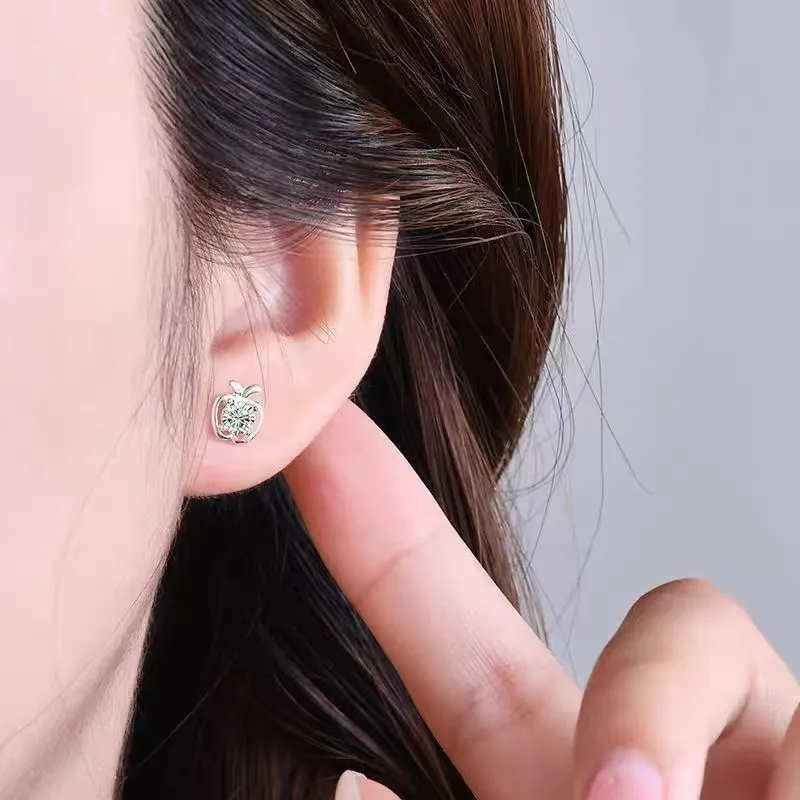 Kim Heng Hee S999 Fine Silver Stud Earrings Women's-2