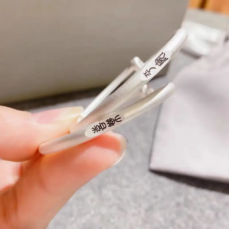 Kim Heng Hee S999 Fine Silver Traditional Style Minimalist Solid Sterling Silver Baby Full Moon Birthday Bangle Kids'-4