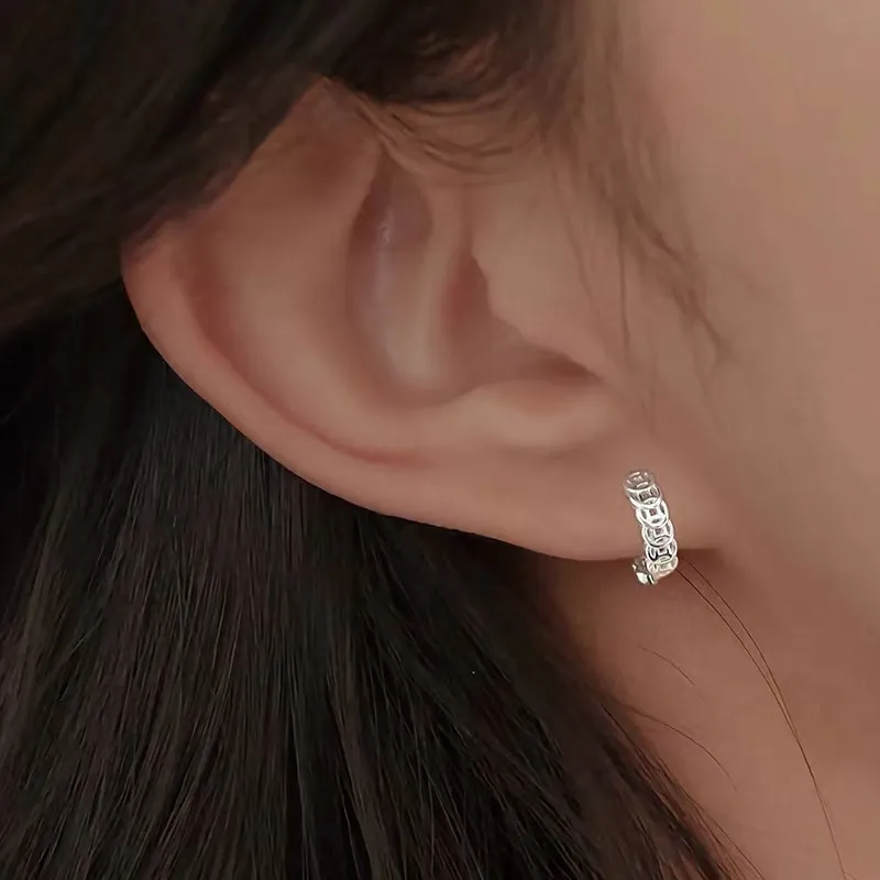 Kim Heng Hee S999 Fine Silver Earrings Women's-4