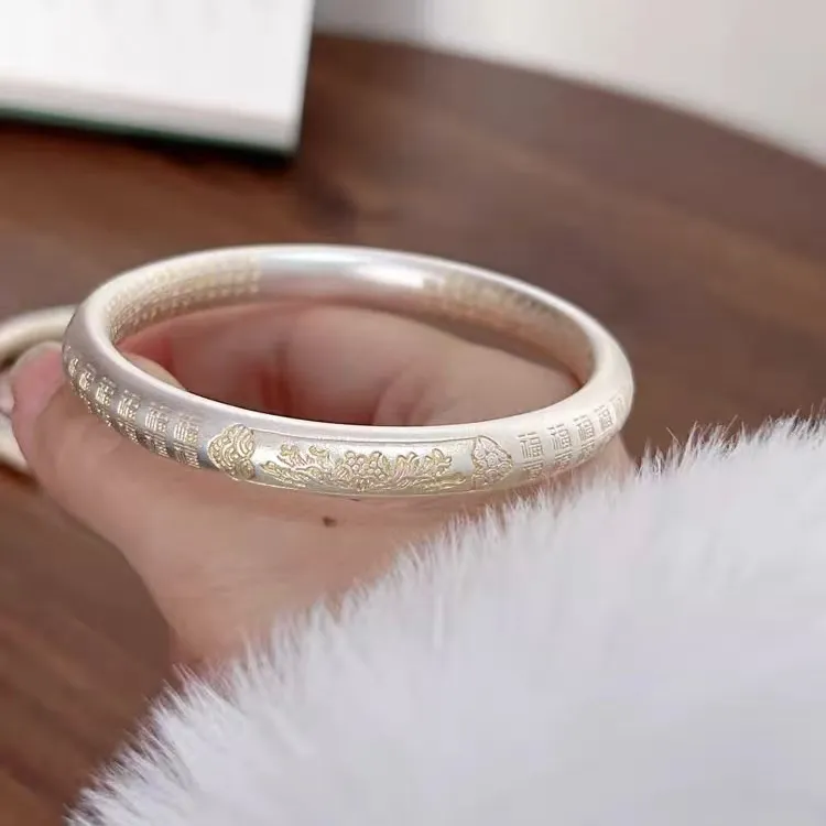 Kim Heng Hee S999 Fine Silver Bangles Unisex-4