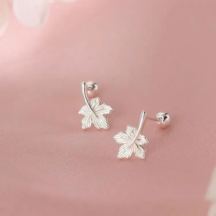 Kim Heng Hee S999 Fine Silver Stud Earrings Women's-2