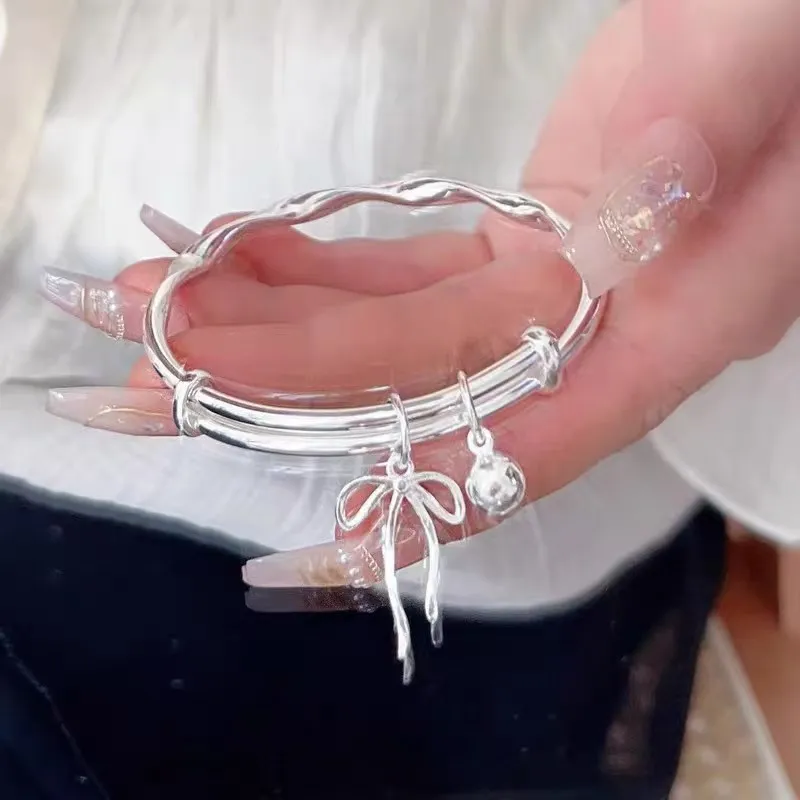Kim Heng Hee S999 Silver Bangles Women's-1