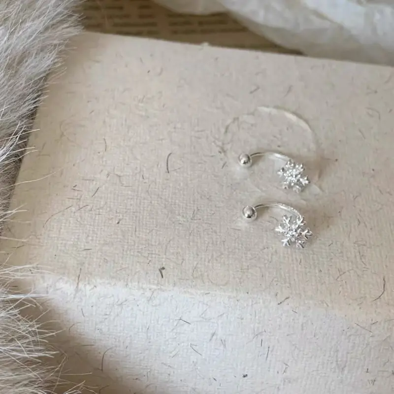 Kim Heng Hee S999 Fine Silver Stud Earrings Women's-2