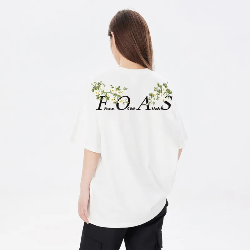 FOASIS Drop Shoulder Sleeve T Shirt Unisex-6
