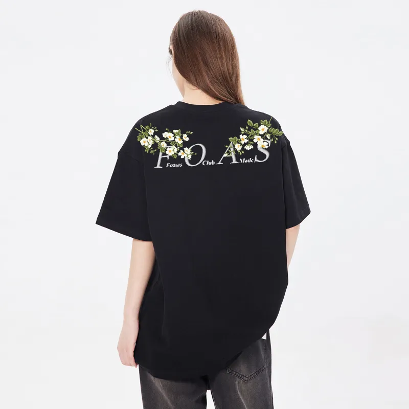 FOASIS Drop Shoulder Sleeve T Shirt Unisex-3