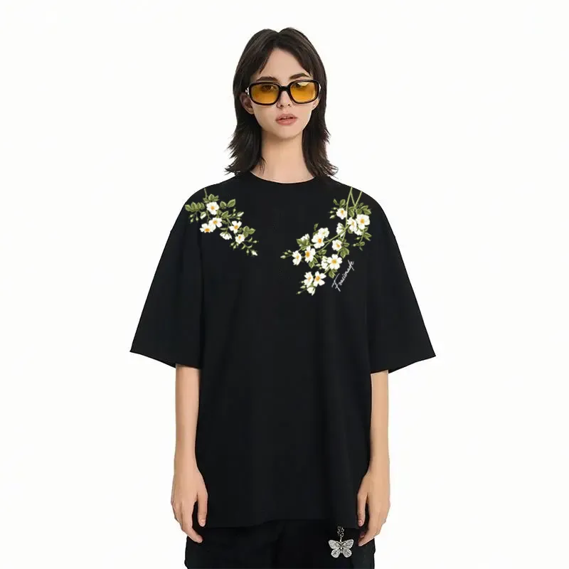 FOASIS Drop Shoulder Sleeve T Shirt Unisex-2
