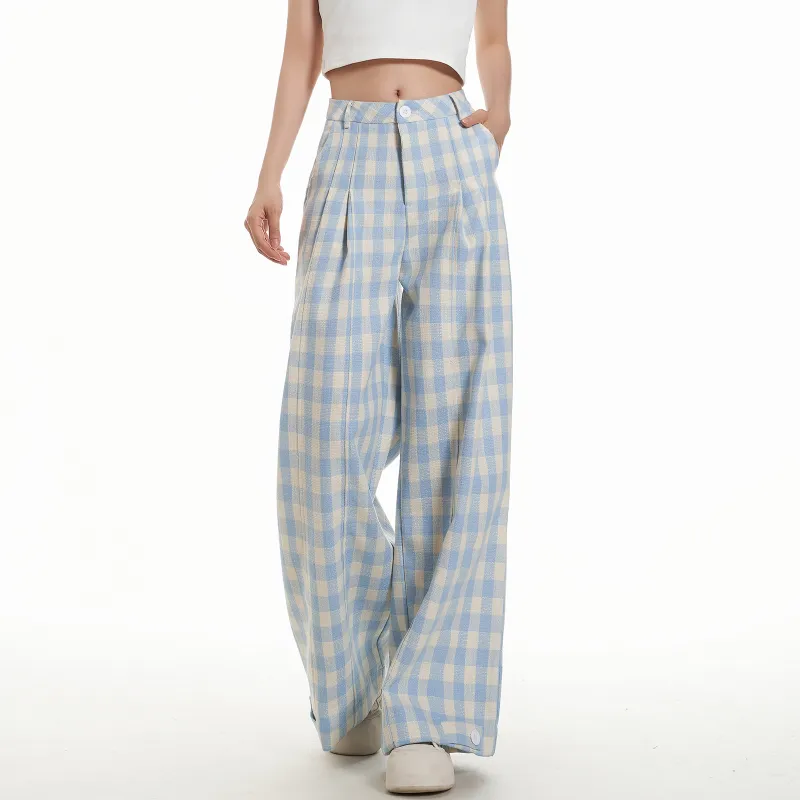 FOASIS Casual Pants Women's Blue-7