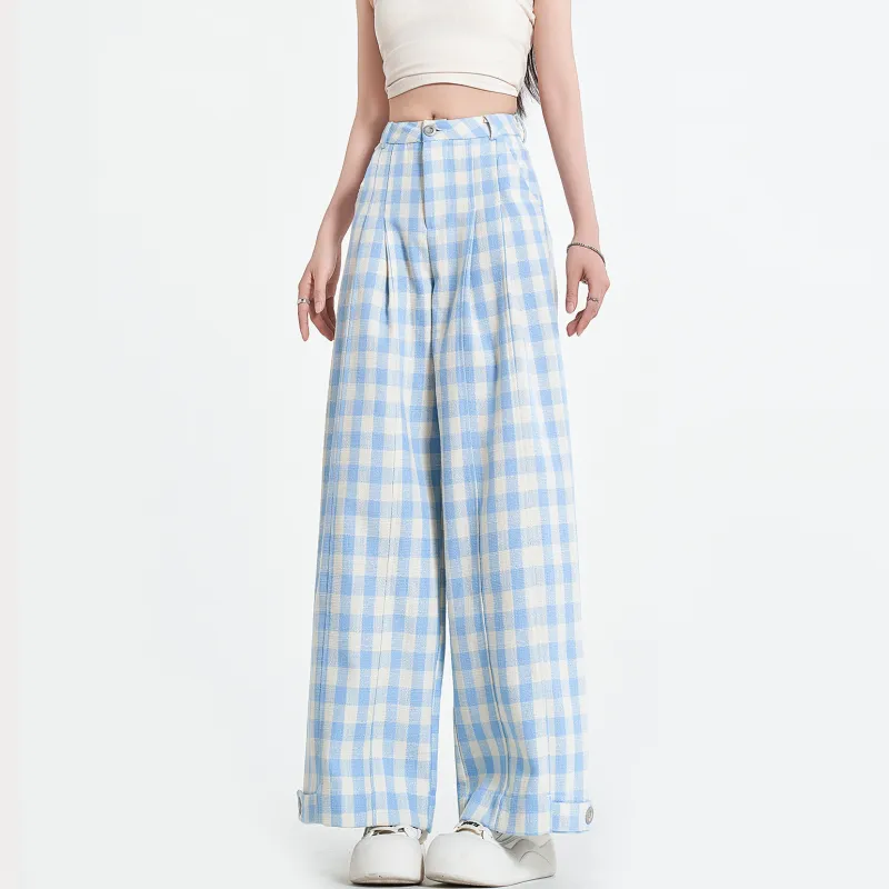 FOASIS Casual Pants Women's Blue-3