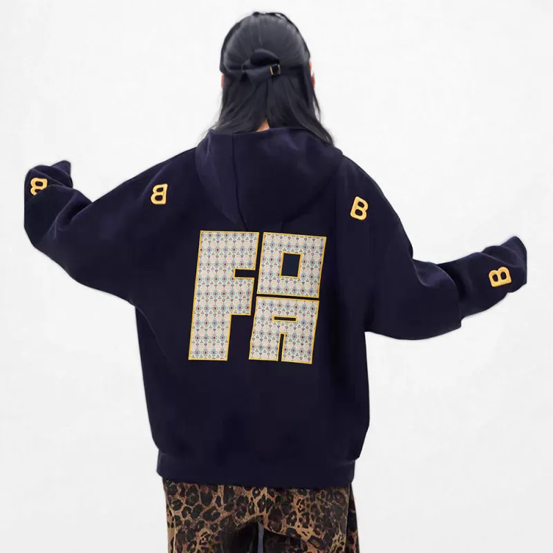 FOASIS Sweatshirt Unisex Navy Blue-4