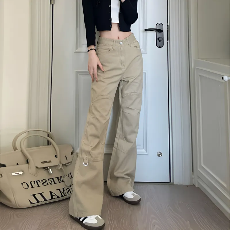 FOASIS Casual Pants Women's Khaki-5