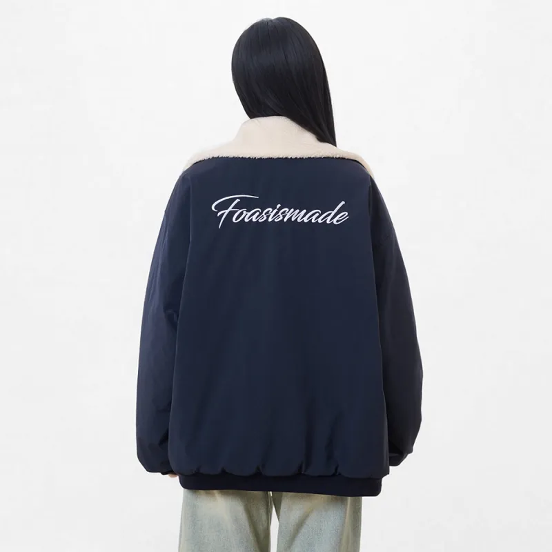 FOASIS Puffer Jacket Unisex Navy Blue-5