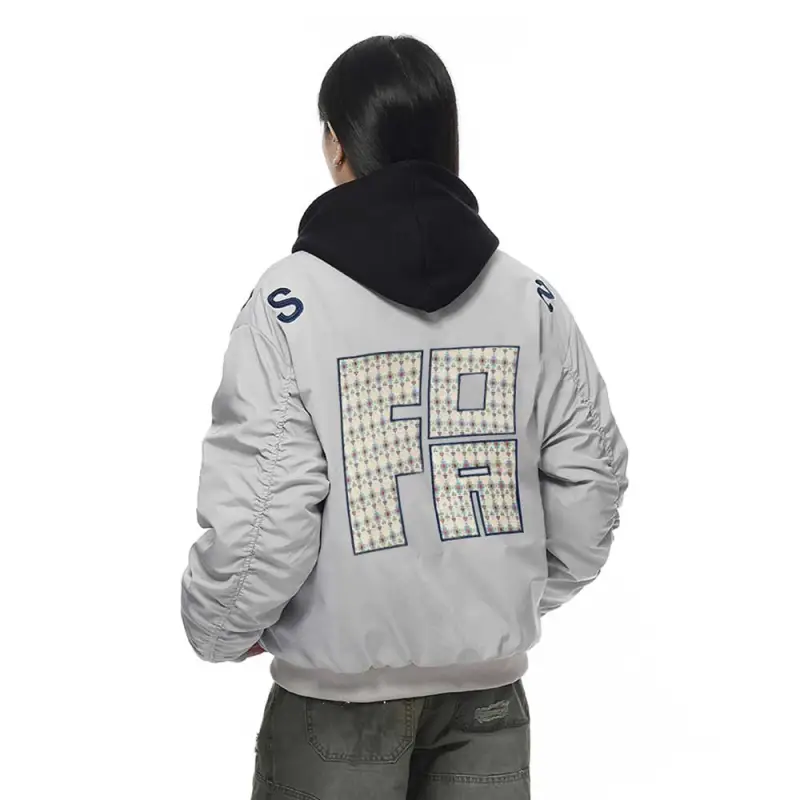 FOASIS Jackets Coats Unisex Light Gray-4