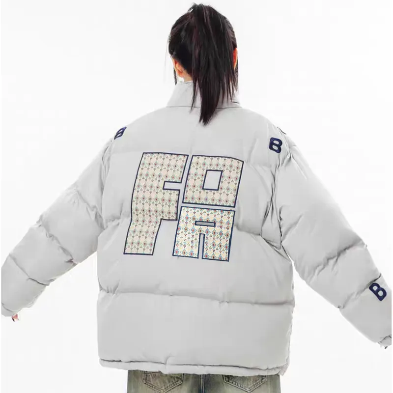 FOASIS Puffer Jacket Unisex Navy Blue-11