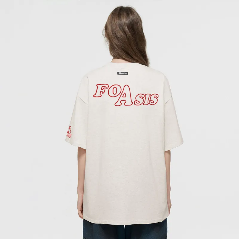 FOASIS Drop Shoulder Sleeve T Shirt Unisex-17
