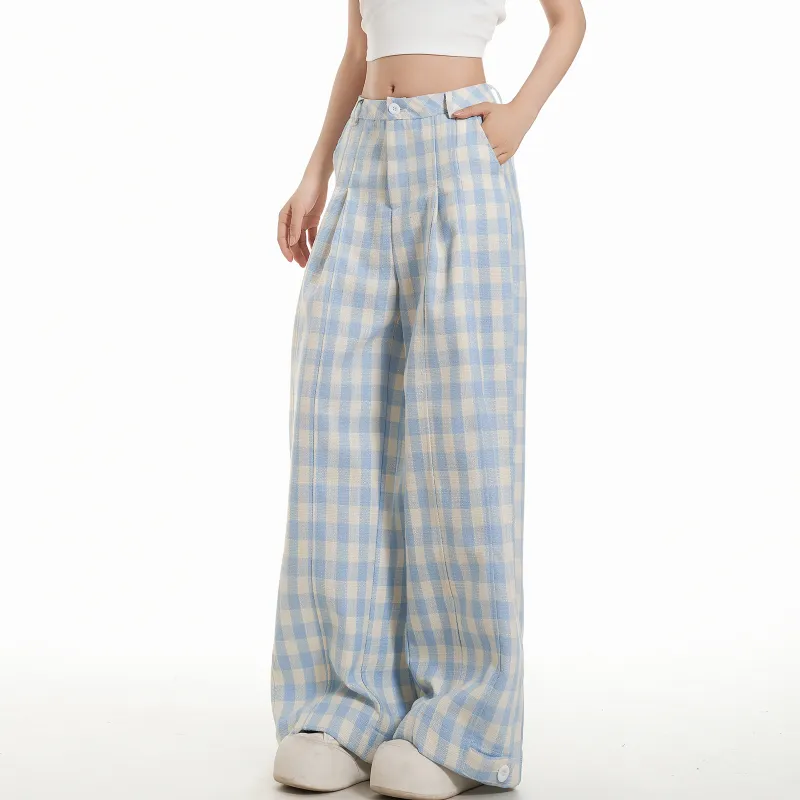 FOASIS Casual Pants Women's Blue-6