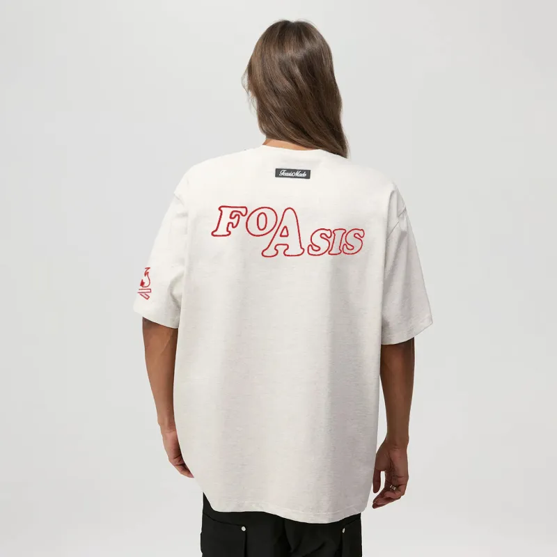 FOASIS Drop Shoulder Sleeve T Shirt Unisex-14