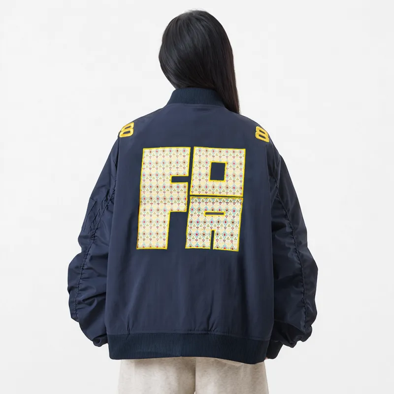 FOASIS Puffer Jacket Unisex Navy Blue-3