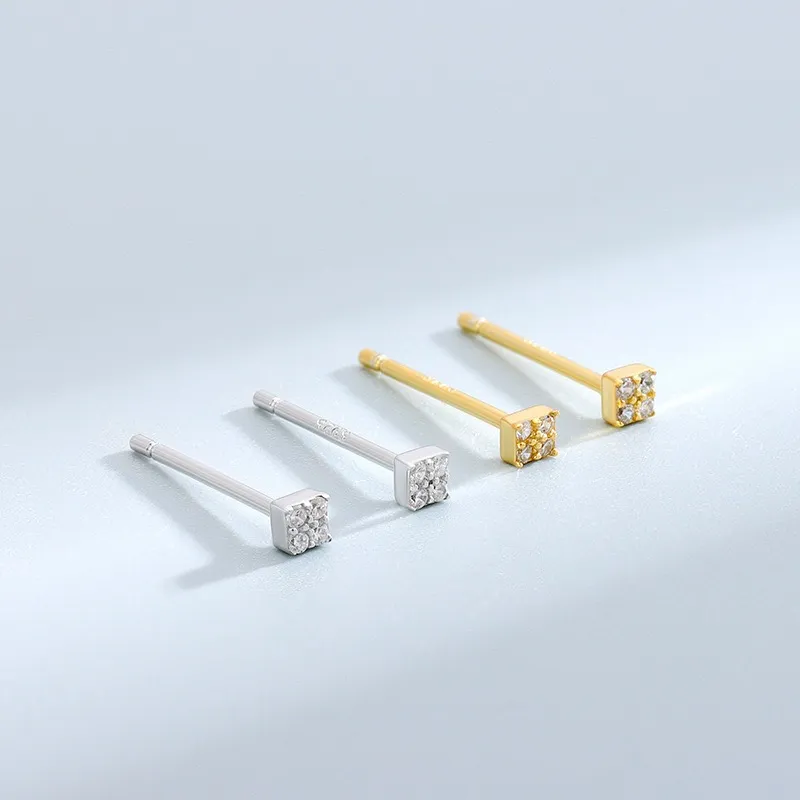 A CONG Studio S925 Silver Stud Earrings Women's-4