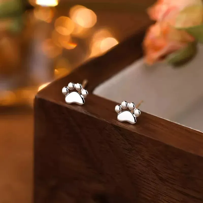 A CONG Studio S999 Silver Stud Earrings Women's-4