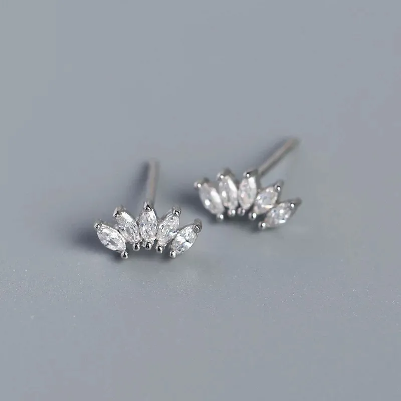 A CONG Studio S925 Silver Stud Earrings Women's-2