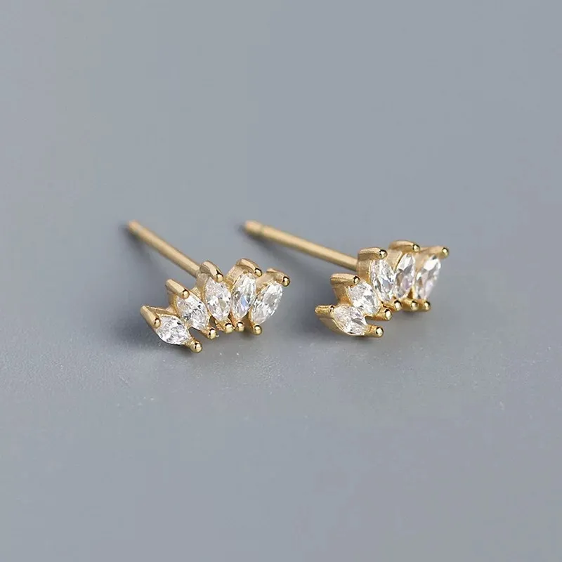 A CONG Studio S925 Silver Stud Earrings Women's-1