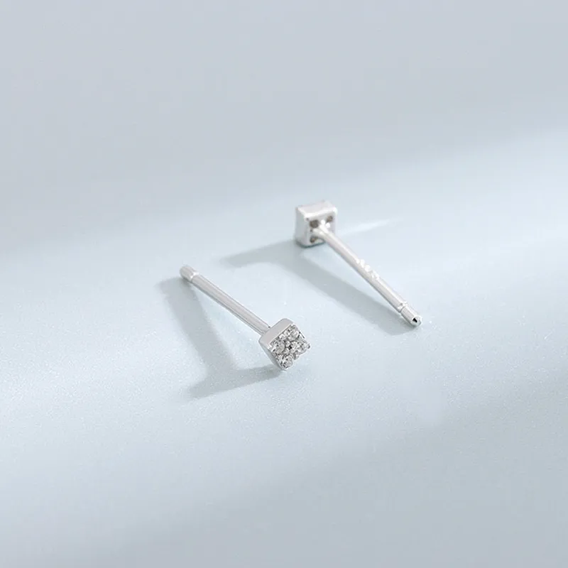 A CONG Studio S925 Silver Stud Earrings Women's-3