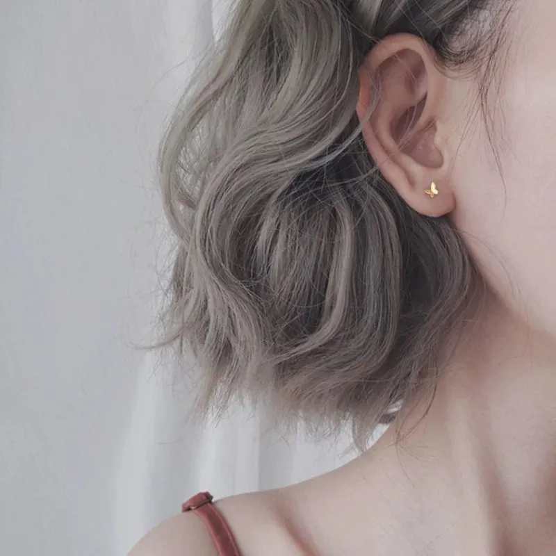 A CONG Studio S925 Silver Stud Earrings Women's-2