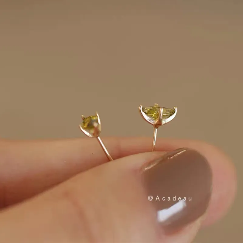 A CONG Studio 925 Sterling Silver Stud Earrings Women's-3