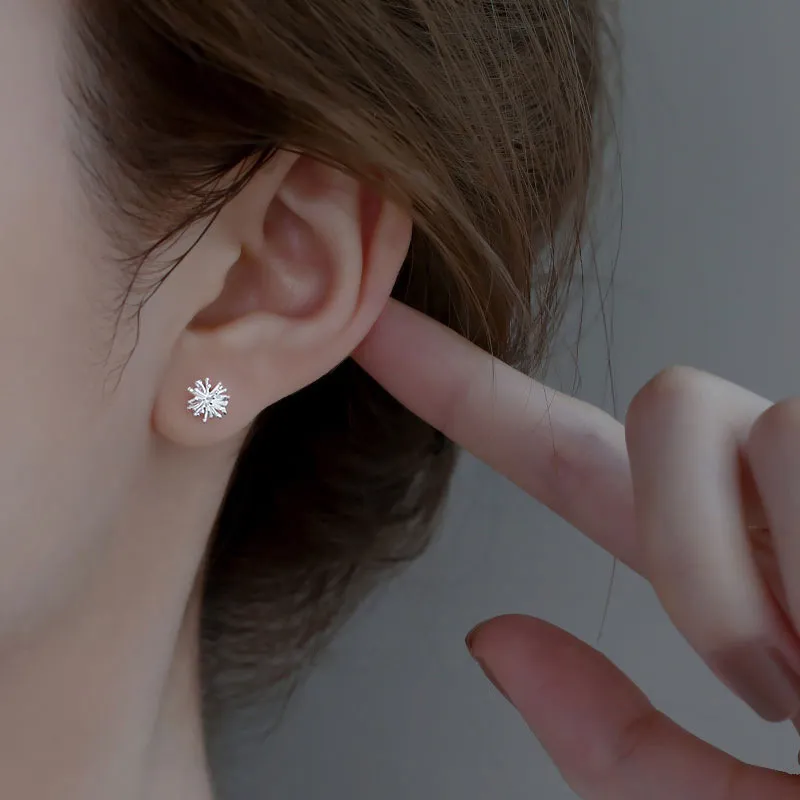 A CONG Studio S925 Silver Stud Earrings Women's-1