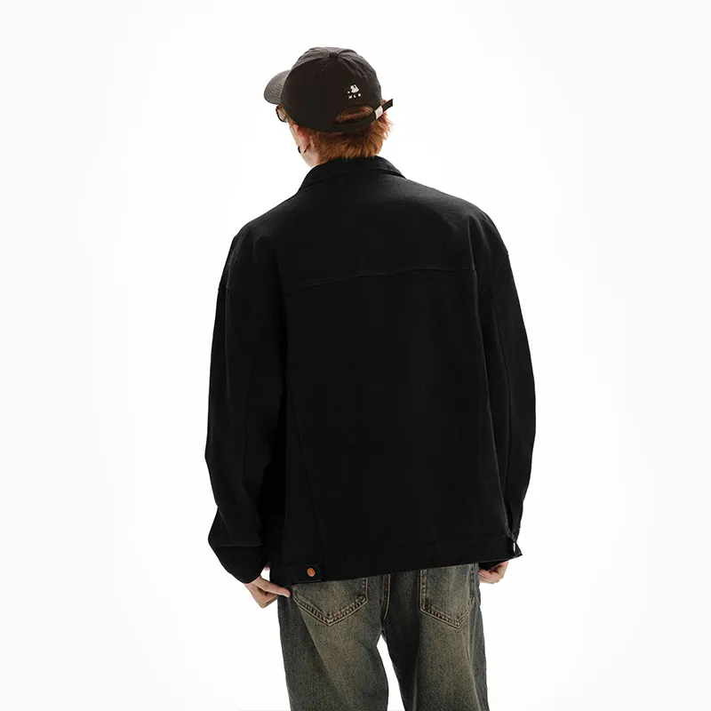 N'1 Denim Jackets Unisex Black-2