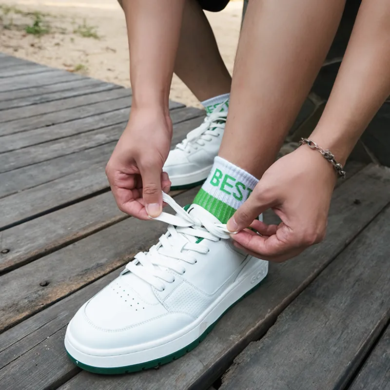 GOLF Anti Slip Wear Resistant Low Top Skateboard Shoes Men's White-6