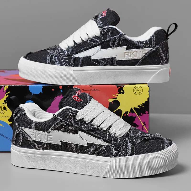 FZFA Anti Slip And Wear Resistant Height Increasing Low Top Classic Preppy Style Students Skateboard Shoes Unisex-28