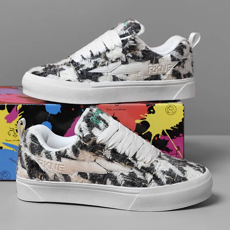 FZFA Anti Slip And Wear Resistant Height Increasing Low Top Classic Preppy Style Students Skateboard Shoes Unisex-10