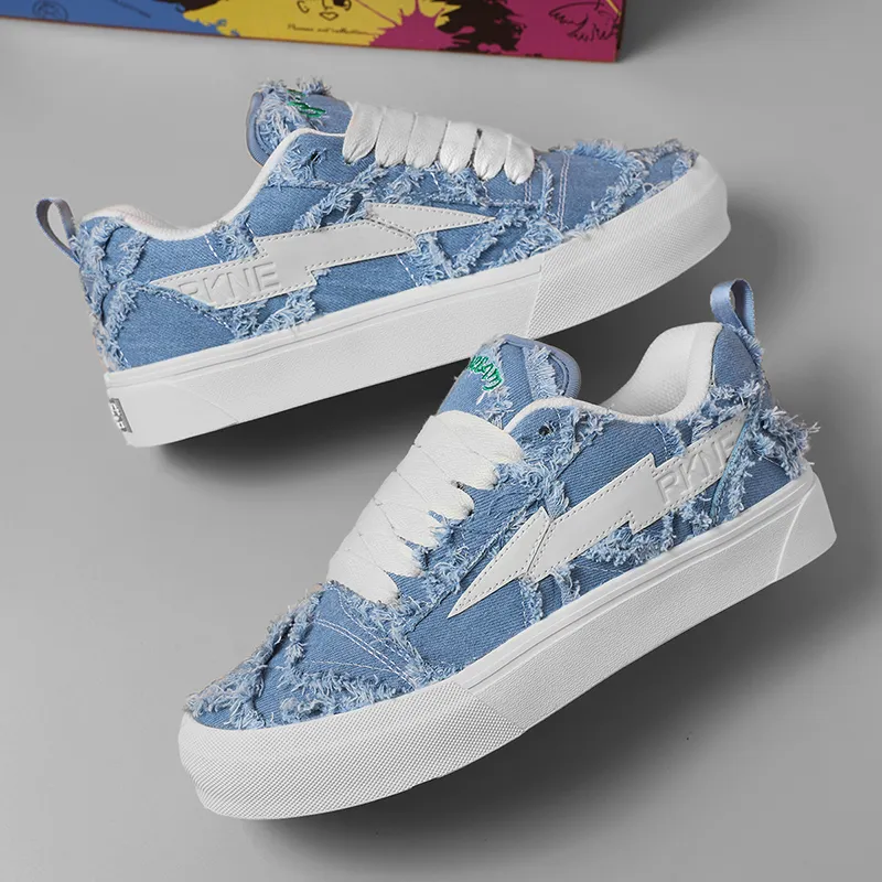 FZFA Anti Slip And Wear Resistant Height Increasing Low Top Classic Preppy Style Students Skateboard Shoes Unisex-4