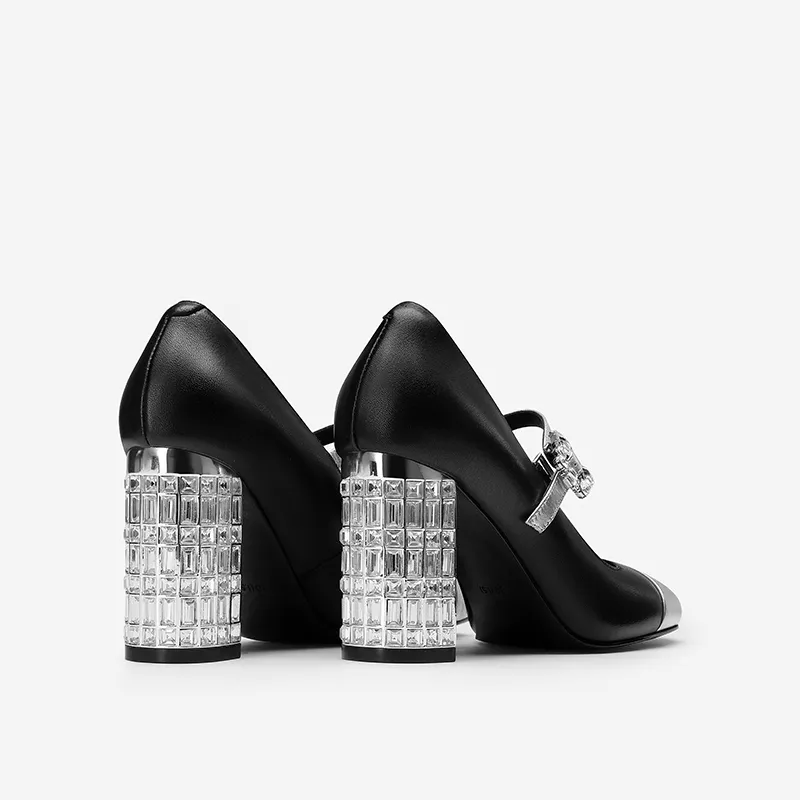 Princess & Isabel Chunky Heel High Heels Women's-5