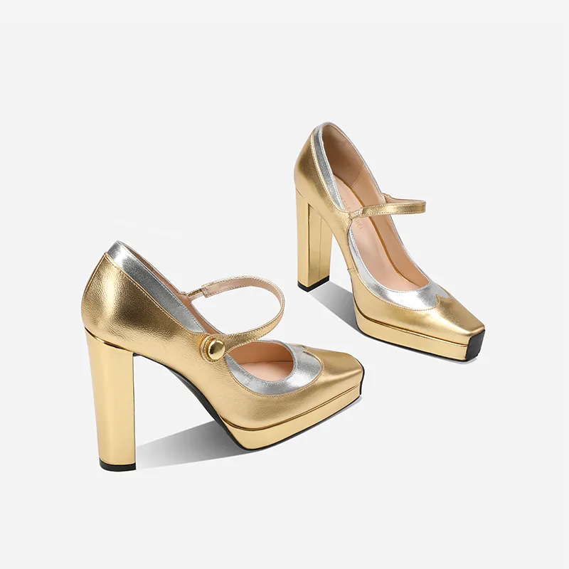 Princess & Isabel Chunky Heel High Heels 11cm Women's-1