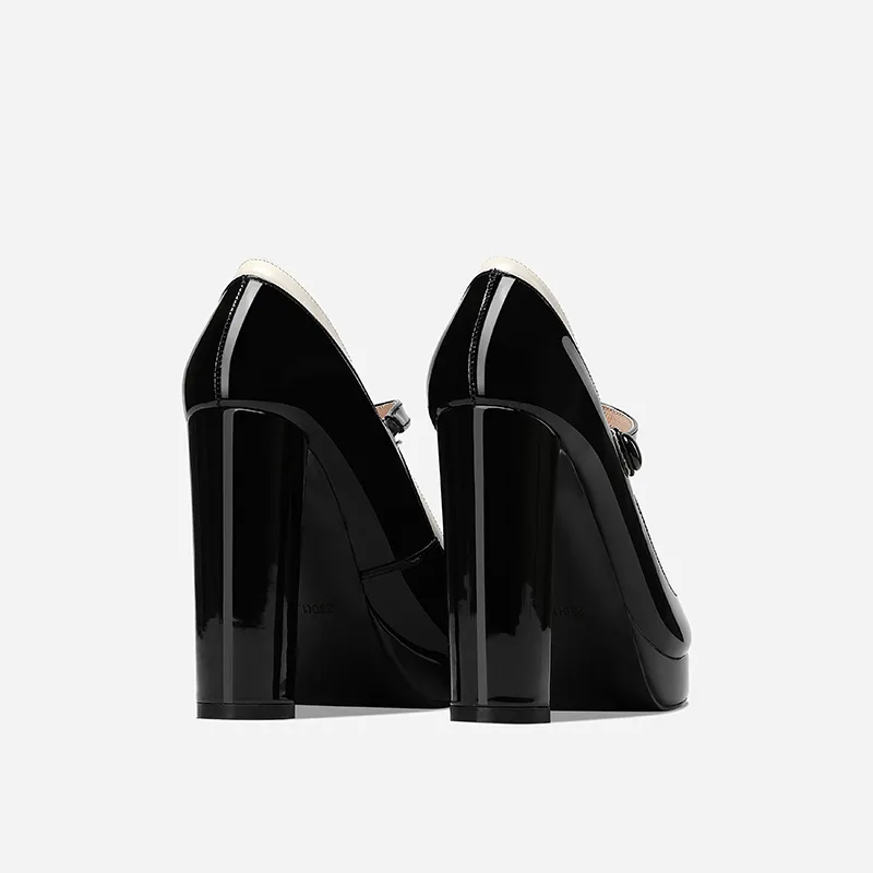 Princess & Isabel Chunky Heel High Heels 11cm Women's-5