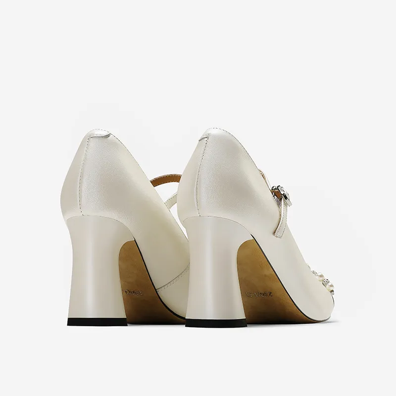Princess & Isabel Chunky Heel High Heels 7.5cm Women's-2
