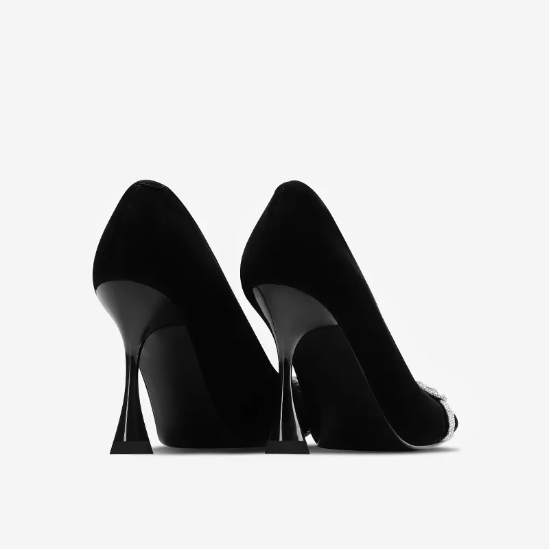 Princess & Isabel Slim Heel High Heels Women's Black-3