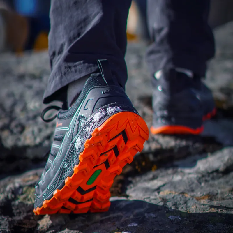 HOT POTATO Wear resistant Lightweight Breathable And Non slip. Low Top Trekking Shoes Unisex Black Orange-7