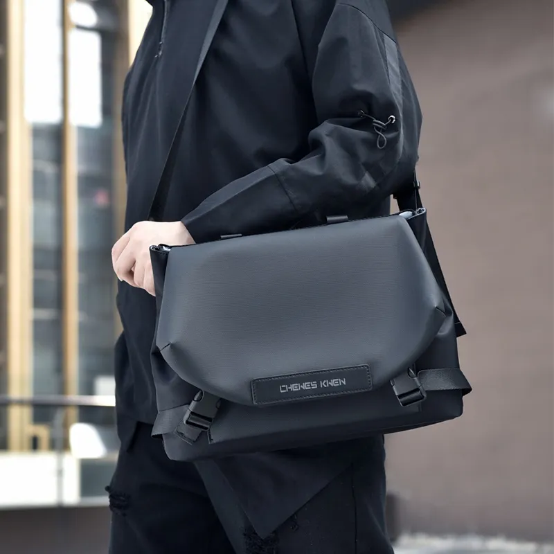 MUYKUY Oxford Crossbody Bag Backpack Shoulder Bag Handbag Unisex Black-9