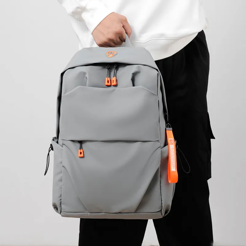 MUYKUY Polyester Laptop Bag Regular Unisex Black/Gray-3