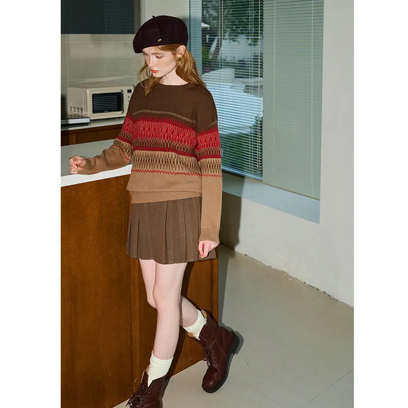 KUHNMARVIN Knitwear Women's Khaki Brown-1