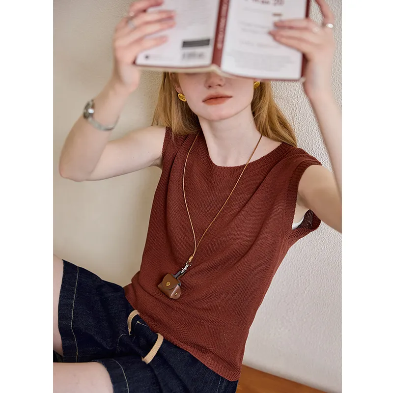 KUHNMARVIN Tank Tops Women's Burgundy-2