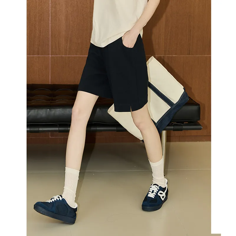 KUHNMARVIN Casual Shorts Women's Navy Blue-6