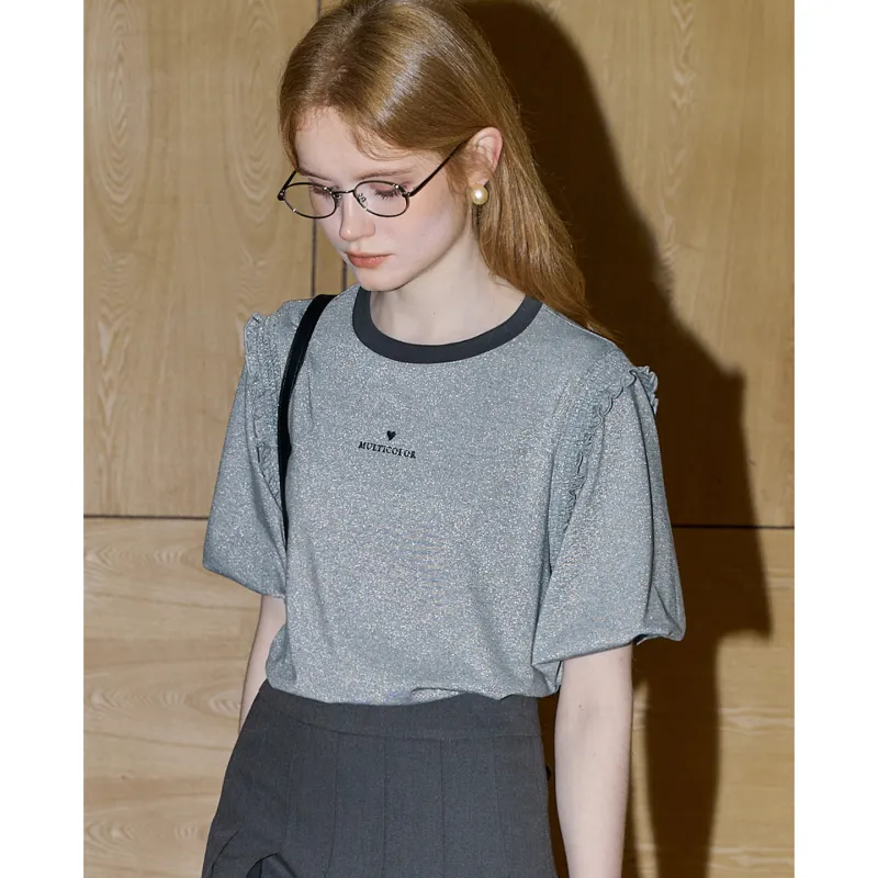 KUHNMARVIN Puff Sleeve T Shirt Women's-1