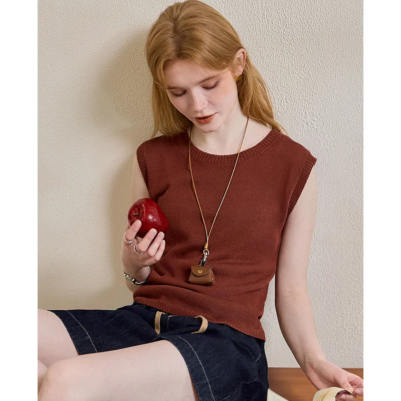 KUHNMARVIN Tank Tops Women's Burgundy-5