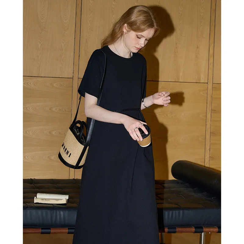 KUHNMARVIN Short Sleeved Dress Women's Black-3
